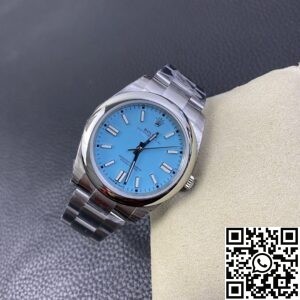EW Factory Replica Rolex Oyster Perpetual M124300-0006 Tiffany Blue Dial Watch