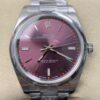 AR Factory Replica Rolex Oyster Perpetual M114300-0002 Red Grape Dial Watches