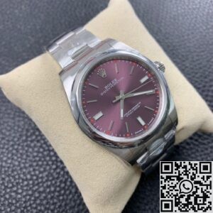 AR Factory Replica Rolex Oyster Perpetual M114300-0002 Red Grape Dial Watches