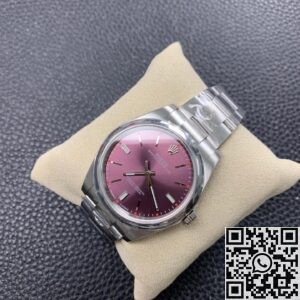 AR Factory Replica Rolex Oyster Perpetual M114300-0002 Red Grape Dial Watches