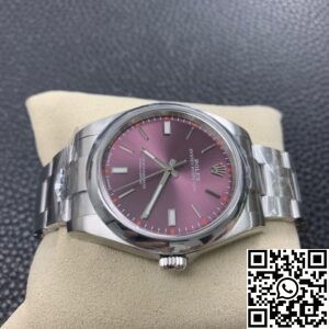AR Factory Replica Rolex Oyster Perpetual M114300-0002 Red Grape Dial Watches