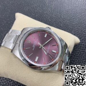 AR Factory Replica Rolex Oyster Perpetual M114300-0002 Red Grape Dial Watches