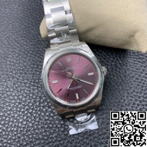 AR Factory Replica Rolex Oyster Perpetual M114300-0002 Red Grape Dial Watches