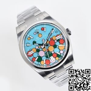 EW Factory Replica Rolex Oyster Perpetual M277200-00010 Turquoise Blue Dial