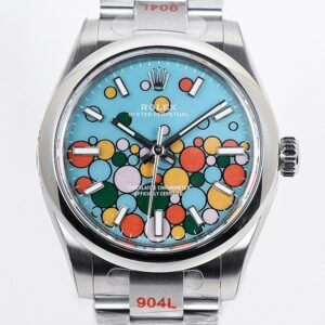 EW Factory Replica Rolex Oyster Perpetual M277200-00010 Turquoise Blue Dial