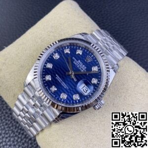 VS Factory Replica Rolex Datejust M126234-0057 Bright Blue Dial Watches