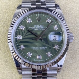 VS Factory Replica Rolex Datejust M126234-0055 Olive Green Dial