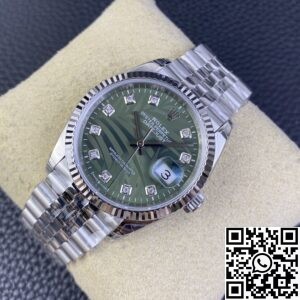 VS Factory Replica Rolex Datejust M126234-0055 Olive Green Dial