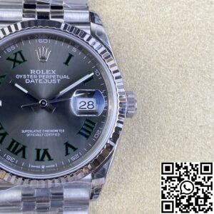 VS Factory Fake Rolex Datejust M126234-0045 Slate Gray Dial Size 36mm Watch