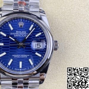 GM Factory Fake Rolex Datejust M126200-0021 Bright Blue Dial Size 36mm
