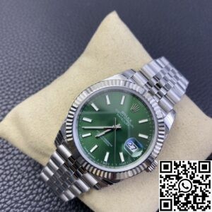EW Factory Fake Rolex Datejust M126334-0028 Mint Green Dial Size 41mm Watch