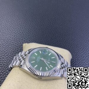 EW Factory Fake Rolex Datejust M126334-0028 Mint Green Dial Size 41mm Watch