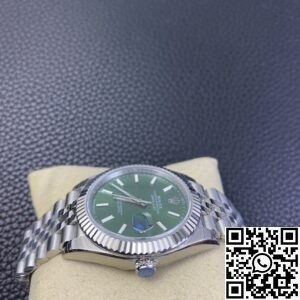EW Factory Fake Rolex Datejust M126334-0028 Mint Green Dial Size 41mm Watch