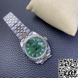 EW Factory Fake Rolex Datejust M126334-0028 Mint Green Dial Size 41mm Watch