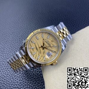 EW Factory Fake Rolex Datejust M126233-0037 Gold Watch