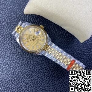 EW Factory Fake Rolex Datejust M126233-0037 Gold Watch