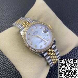 EW Factory Fake Rolex Datejust M278383RBR-0028 Gold Watch