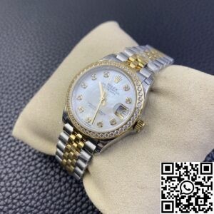 EW Factory Fake Rolex Datejust M278383RBR-0028 Gold Watch