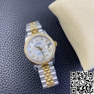 EW Factory Fake Rolex Datejust M278383RBR-0028 Gold Watch