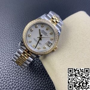 EW Factory Fake Rolex Datejust M278383RBR-0028 Gold Watch