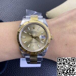 VS Factory Fake Rolex Datejust M126333-0009 Gold Watch