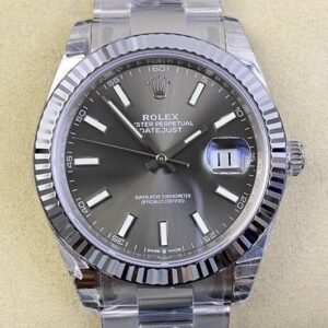 VS Factory Best Fake Rolex Datejust M126334-0013 Grey Dial
