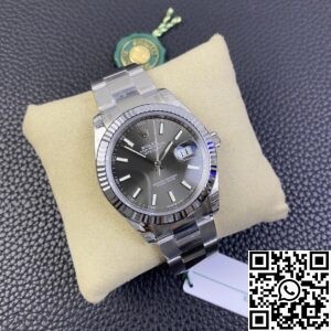 VS Factory Best Fake Rolex Datejust M126334-0013 Grey Dial