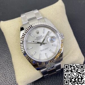 AR Factory Replica Rolex Datejust M126334-0003 Silver Dial Size 41mm Watch