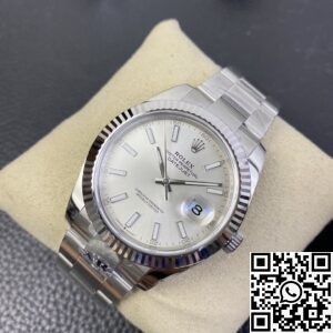 AR Factory Replica Rolex Datejust M126334-0003 Silver Dial Size 41mm Watch
