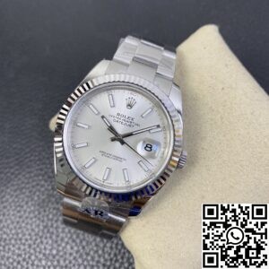 AR Factory Replica Rolex Datejust M126334-0003 Silver Dial Size 41mm Watch