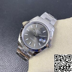 AR Factory Replicas Rolex Datejust M126334-0013 Grey Dial