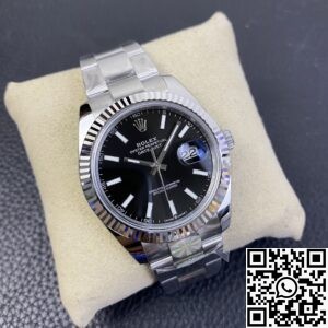 AR Factory Replicas Rolex Datejust M126334-0017 Black Dial