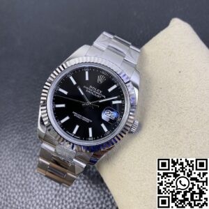 AR Factory Replicas Rolex Datejust M126334-0017 Black Dial