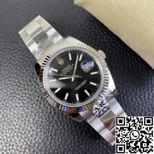 AR Factory Replicas Rolex Datejust M126334-0017 Black Dial