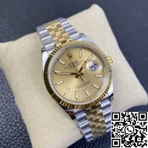 EW Factory Best Fake Rolexs Datejust M126233-0015 Gold Watch