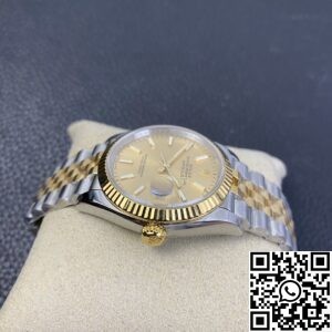 EW Factory Best Fake Rolexs Datejust M126233-0015 Gold Watch
