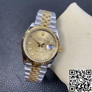 EW Factory Best Fake Rolexs Datejust M126233-0015 Gold Watch