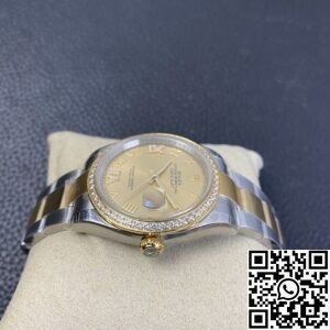 EW Factory Fake Rolex Datejust M126283RBR Gold Watch
