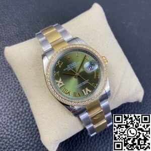 EW Factory Fake Rolex Datejust M126283RBR-0012 Gold Watch