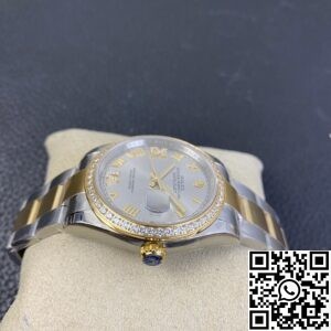 EW Factory Fake Rolexs Datejust M126283RBR-0012 Gold Watch