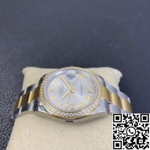 EW Factory Fake Rolexs Datejust M126283RBR-0012 Gold Watch