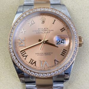 EW Factory Fake Rolex Datejust M126281RBR-0016 Rose Gold Watch
