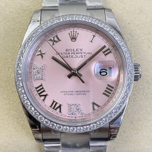 EW Factory Replica Rolex Watch Datejust M126284RBR-0024 Pinkr Dial