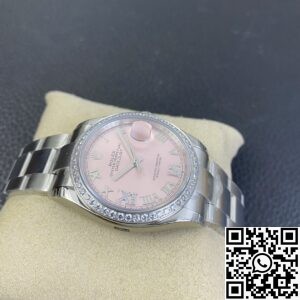 EW Factory Replica Rolex Watch Datejust M126284RBR-0024 Pinkr Dial