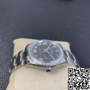 EW Factory Replicas Rolex Datejust M126284RBR Black Dial