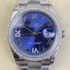 EW Factory Replica Rolex Watches Datejust M126284RBR Blue Dial