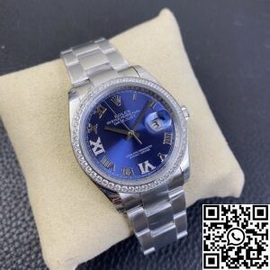 EW Factory Replica Rolex Watches Datejust M126284RBR Blue Dial