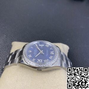 EW Factory Replica Rolex Watches Datejust M126284RBR Blue Dial