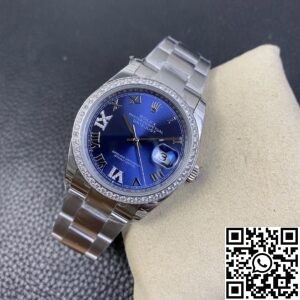 EW Factory Replica Rolex Watches Datejust M126284RBR Blue Dial