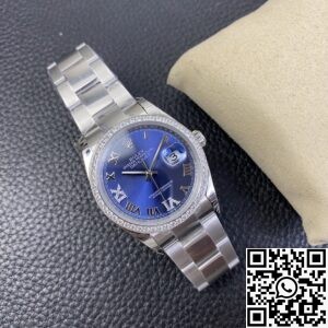 EW Factory Replica Rolex Watches Datejust M126284RBR Blue Dial